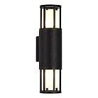 Светильник уличный настенный черный/черный GU10 2*15W ST Luce SL9017.401.02 MESA