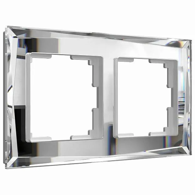 Рамка на 2 поста Werkel W0021220 (зеркальный) a051015 Diamant Рамка на 2 поста Werkel W0021220 (зеркальный) a051015 Diamant