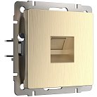 Розетка Werkel W1181010 Ethernet RJ-45 (шампань рифленый) a051424