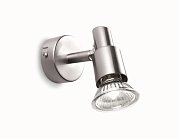 Настенно-потолочный светильник Ideal Lux SLEM AP1 NICKEL 018829
