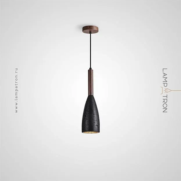 Подвесной светильник DALBY WOOD Темное Дерево. Лавовый Камень Lampatron f-dalby-wood-dark-l 7128-19576 Подвесной светильник DALBY WOOD Темное Дерево. Лавовый Камень Lampatron f-dalby-wood-dark-l 7128-19576