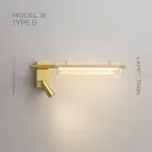 Бра SIMER WALL Модель В. Цвет латунь + прозрачный. Тип В Lampatron 8434-23173