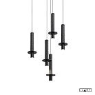 Подвесной светильник iLamp 10704P/1-D150 BK-GR Lofty