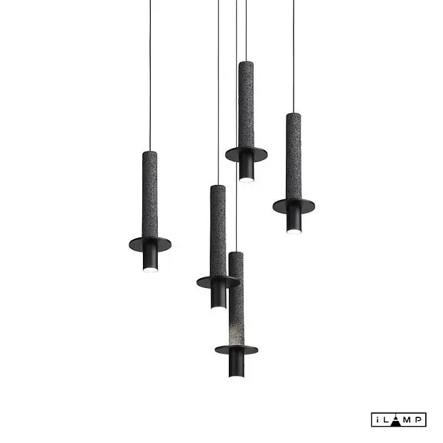 Подвесной светильник iLamp 10704P/1-D150 BK-GR Lofty Подвесной светильник iLamp 10704P/1-D150 BK-GR Lofty