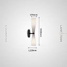 Бра TOIVO Цвет черненая латунь + молочно-белый Lampatron 8638-24126