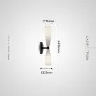 Бра TOIVO Цвет черненая латунь + молочно-белый Lampatron 8638-24126