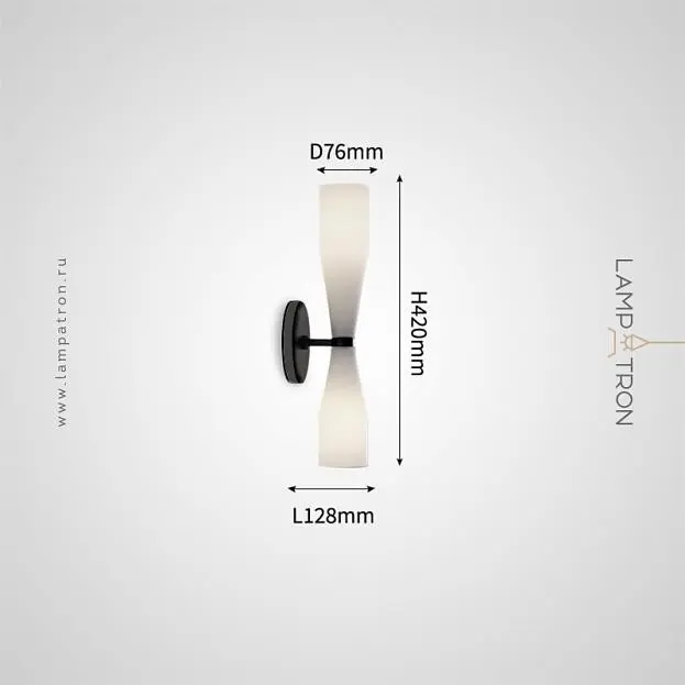 Бра TOIVO Цвет черненая латунь + молочно-белый Lampatron 8638-24126 Бра TOIVO Цвет черненая латунь + молочно-белый Lampatron 8638-24126