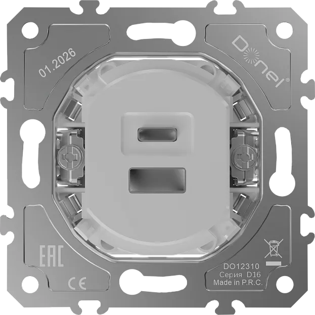 USB зарядное устройство 12 Вт тип A+С, Donel DO12310 D16