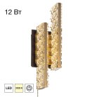 Бра хрустальное с выключателем LED Чёрный+Бронза Citilux CL325422 PALANT