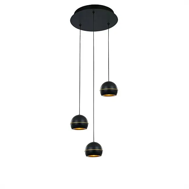 Подвесной светильник Delight Collection MD21001034-3A black/gold Подвесной светильник Delight Collection MD21001034-3A black/gold