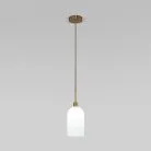 Подвесной светильник со стеклянными плафонами Eurosvet 50357/1 латунь a065658 Bambola