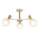 Светильник потолочный Белый, Светлое дерево/Белый E14 3*40W Evoluce SLE220702-03 CATANIA