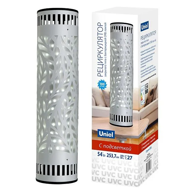 Рециркулятор Uniel UDG-V100A UVCB/4000K D02 GREY