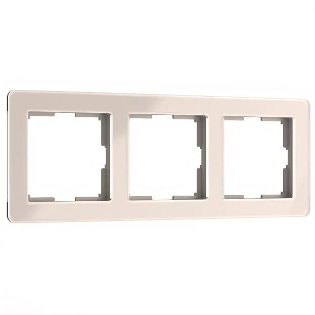 Рамка на 3 поста Werkel W0032743 Acrylic айвори a060539