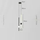 Подвесной светильник WAND VRT 2 подвеса. Цвет черный. Размер L Lampatron 8625-24084