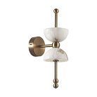 Настенный светильник бронзовый/белый/алебастр/металл IP20 LED 7W 560Лм 3000K Odeon light 6685/7WL FELIZ