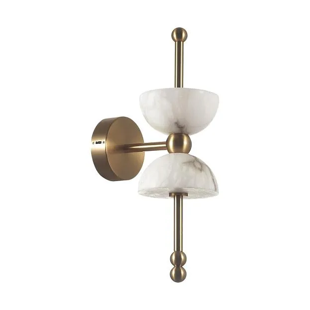 Настенный светильник бронзовый/белый/алебастр/металл IP20 LED 7W 560Лм 3000K Odeon light 6685/7WL FELIZ