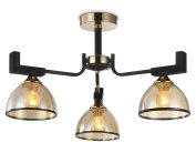 Потолочная люстра Ambrella light TR9098/3 BK/GD/TI