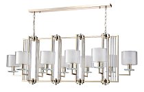 Подвесная люстра Crystal Lux NICOLAS SP10 L1300 GOLD/WHITE