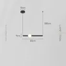 Подвесной светильник WAND HRZ Модель A. Цвет черный. Размер S Lampatron 8626-24087