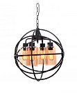 Подвесной светильник Lumina Deco LDP 11509-4 BK Stradi