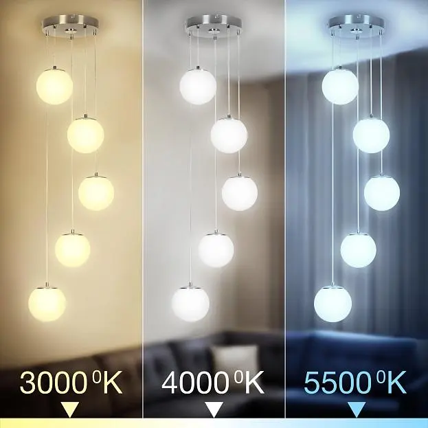 RGB LED Умная каскадная люстра Матовый Хром Citilux CL228A051 Адам Смарт RGB LED Умная каскадная люстра Матовый Хром Citilux CL228A051 Адам Смарт
