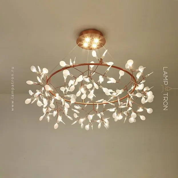 Кольцевые люстры и светильники LEAVES R Ø 160 см (216 LED). С подсветкой в чаше. Белый свет Lampatron 2163-24044 Кольцевые люстры и светильники LEAVES R Ø 160 см (216 LED). С подсветкой в чаше. Белый свет Lampatron 2163-24044