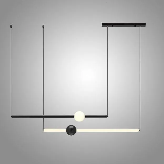 Подвесной светильник WAND HRZ L2 L90 Black ImperiumLoft 345125-23 wand-hrz01