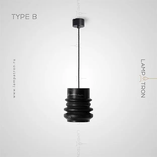 Подвесной светильник TIDY Тип B. Черный камень Lampatron 5721-14978 Подвесной светильник TIDY Тип B. Черный камень Lampatron 5721-14978