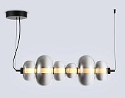 Подвесной светильник Ambrella light LH11072 BK/SM черный/дымчатый 36W 3000K 745*230*230