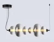 Подвесной светильник Ambrella light LH11072 BK/SM черный/дымчатый 36W 3000K 745*230*230