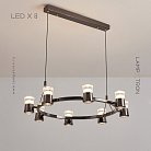 Кольцевые люстры и светильники MEDVIN 8 ламп Lampatron 7712-21619