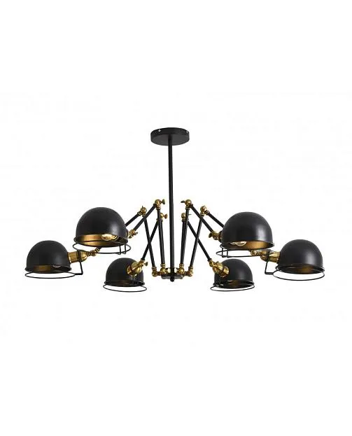 Подвесная люстра Lumina Deco Valmonti W6 LDP D015-6 BK Подвесная люстра Lumina Deco Valmonti W6 LDP D015-6 BK