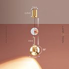 Подвесной светильник TAVE Цвет золото. С лифтом. Теплый свет Lampatron 8644-24151