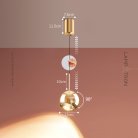 Подвесной светильник TAVE Цвет золото. С лифтом. Теплый свет Lampatron 8644-24151