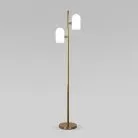 Напольный светильник со стеклянными плафонами Eurosvet 01164/2 латунь a065659 Bambola