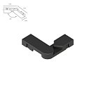 Коннектор поворотный для накладного шинопровода Arte Lamp A613806R RAPID-ACCESSORIES 