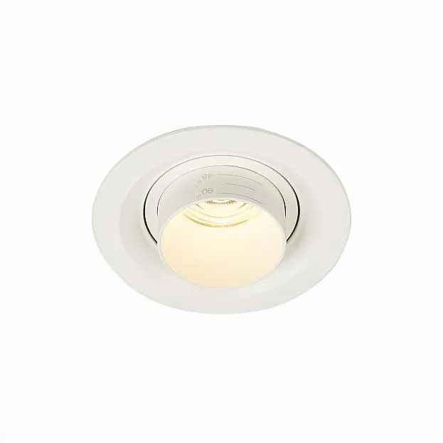Светильник встраиваемый Zoom Белый LED 1*7W 3000K 560Lm Ra 15°-60° IP20 D90xH65 170-240V ST Luce ST701.538.07
