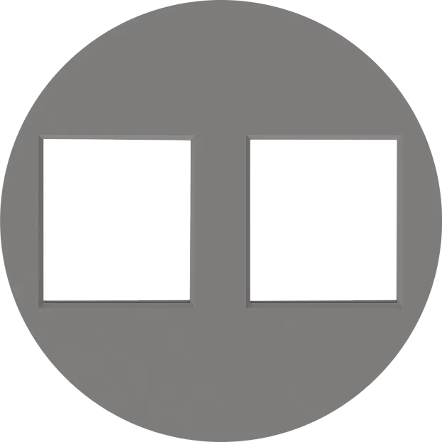 Накладка 2-я для розеток RJ45,TV,SAT, матовый кашемир, Donel DO86935 D16