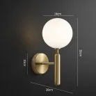 Бра LETA Цвет молочно-белый. Lampatron 3001-7280