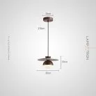 Подвесной светильник GUNRIK Темное дерево Lampatron 8662-24205