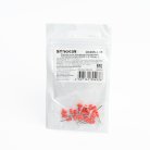 Наконечник штыревой втулочный изолированный STEKKER 39376 НШВИ 1-8, LD405-108 (DIY упаковка 25 шт)