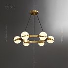 Кольцевые люстры и светильники KAIRA CH 6 ламп Lampatron f-kaira-ch-6 5438-13968
