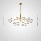 Люстра DANNA LUX 18 плафонов. Цвет латунь Lampatron 8437-23186