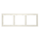 Рамка пластиковая на 3 пост, (хлопок) Voltum VLS100313 S70