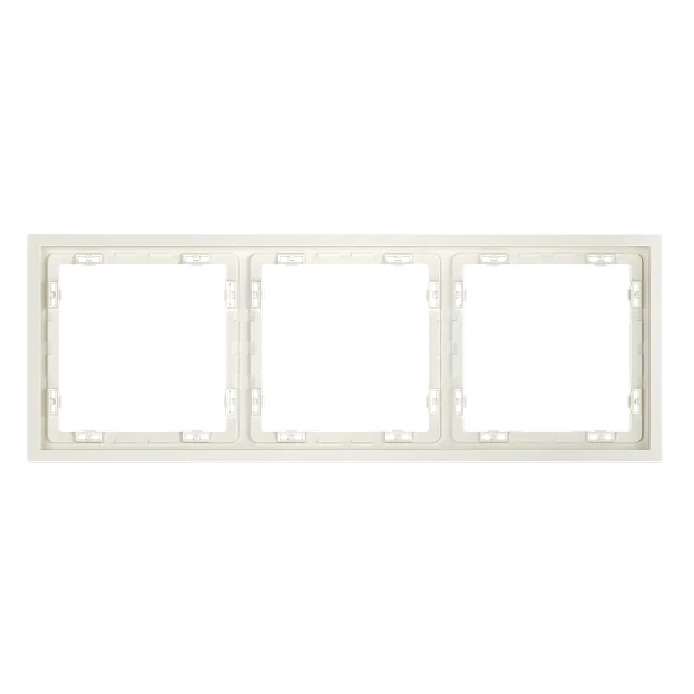 Рамка пластиковая на 3 пост, (хлопок) Voltum VLS100313 S70