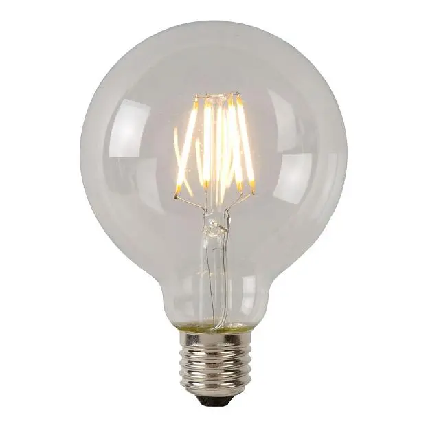 Лампа светодиодная диммируемая E27 7W 2700К прозрачная Lucide 49086/07/60 G80 Class B Лампа светодиодная диммируемая E27 7W 2700К прозрачная Lucide 49086/07/60 G80 Class B