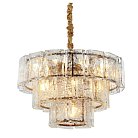 Подвесная люстра Textured Glass Chandelier D60 ImperiumLoft 156588-22 40.3316-1