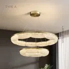 Кольцевые люстры и светильники NELIUS WAVY Тип A. Размер Combo S+L Lampatron nelius-wavy-a-combo-sl 8999-25528