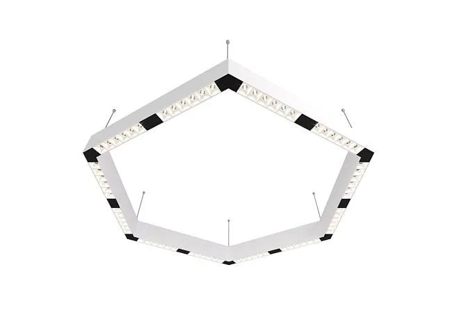 Подвесной светодиодный светильник 0,9м 72Вт 34° Donolux dl18515s111w72.34.900wb Eye-hex Подвесной светодиодный светильник 0,9м 72Вт 34° Donolux dl18515s111w72.34.900wb Eye-hex